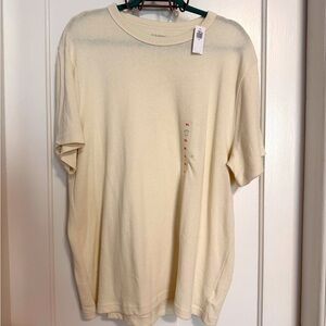 Old Navy NWT Size XL Off-White Short Sleeve Sweater Tee